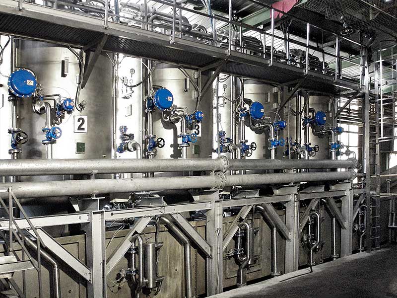 tin sterilisation systems in cascade autoclaves