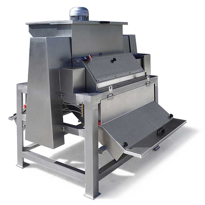 Peach and apricots pitting machines