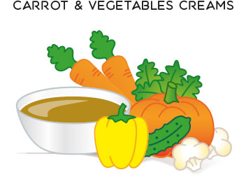 Carrot & vegetables creams