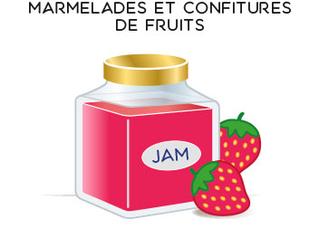 Marmelades et confitures de fruits